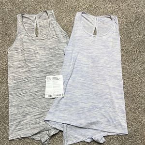 Athleta Essence Spacedye Tie Back Tank LOT size Medium NEW
